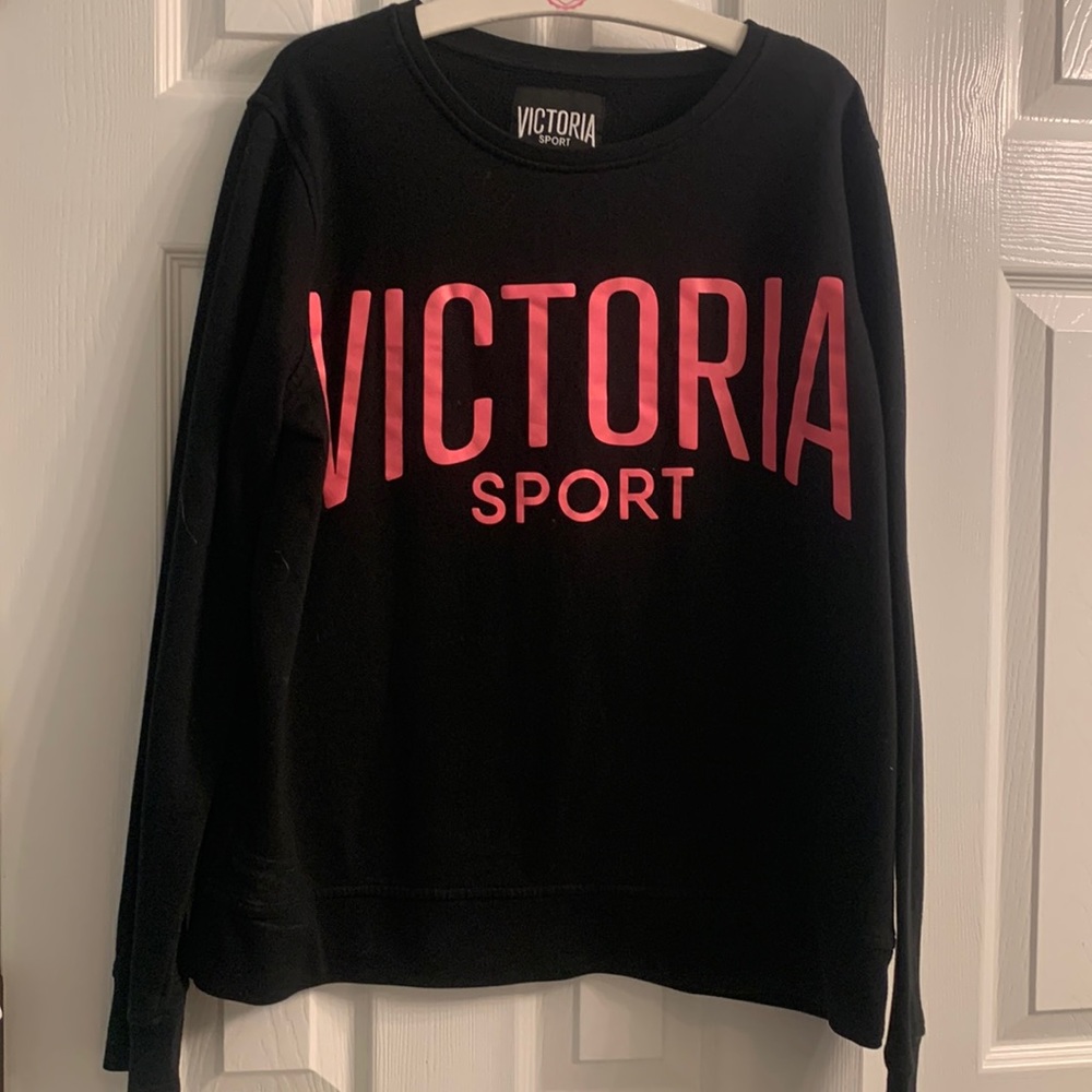 Victoria Black and Pink Crew Neck
